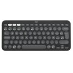 TECLADO LOGITECH PEBBLE KEYS 2 K380S MEMBRANA INALÁMBRICO BLUETOOTH ESPAÑOL 920-011783 NEGRO