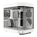 CASE GAMING HYTE Y60 MID TOWER VENTILADORES 3 DE 120MM CON VIDRIO FRONTAL, LATERAL Y ESQUINA CS-HYTE-Y60-WW BLANCO