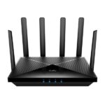 ROUTER INALAMBRICO CUDY P5_EU 1.0  5GHZ AX3000 WIFI 6 5G REL.16 CON ANTENAS DESMONTABLES NEGRO
