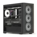 CASE GAMING RGB AEROCOOL D301A MINI TOWER VENTILADORES 4 DE 120MM CON VIDRIO LATERAL Y MALLA FRONTAL  D301A-G-BK-V2 NEGRO