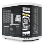 CASE HYTE Y70 TOUCH INFINITE TORRE MEDIA VIDRIO TEMPLADO CON PANTALLA TÁCTIL 14.9 PULG GEN 3 CS-HYTE-Y70TTI-WB BLANCO/NEGRO