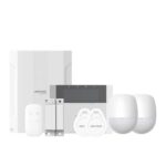 KIT DE ALARMA HIKVISION DS-PHA64-KIT-WB(B)(O-STD)(E) HASTA 64 ZONAS WI-FI 2.4 GHZ / MODULOS MOVILES OPCIONALES CABLEADO / HIBRIDO BLANCO