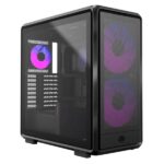 CASE RGB COOLER MASTER MASTERFRAME 600 MESH MID TOWER VENTILADORES 3 (2X200MM + 1X120MM) CON VIDRIO TEMPLADO MF600M-KGNN-S01 NEGRO