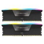 MEMORIA RAM PC 16GB (2X8GB) CORSAIR VENGEANCE RGB DDR5 5200MT/S CL40 CMH16GX5M2B5200C40 NEGRO
