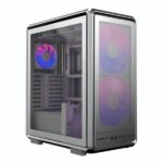 CASE COOLER MASTER MASTERFRAME 500 MESH SILVER ARGB MID TOWER VENTILADORES 3  (2X200 MM + 1X120 MM) CON VIDRIO TEMPLADO Y MALLA FRONTAL MF500M-SHNN-S01 GRIS