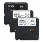 CINTA PARA ETIQUETADORA BROTHER BTAG3M01 12MM X 4M 3PK SURTIDO BLANCO/NEGRO/TRANSPARENTE