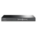 SWITCH TP LINK TL-SG1016 16 PUERTOS GIGABIT 10/100/1000 MBPS NO ADMINISTRABLE 19 PULG NEGRO