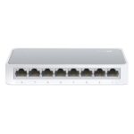 SWITCH TP LINK TL-SF1008D 8 PUERTOS FAST ETHERNET 10/100 MBPS NO ADMINISTRABLE BLANCO / GRIS