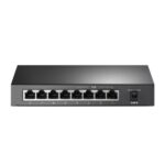 SWITCH TP LINK TL-SF1008P 4 PUERTOS PoE+ Y 4 PUERTOS FAST ETHERNET 10/100 MBPS NO ADMINISTRABLE NEGRO