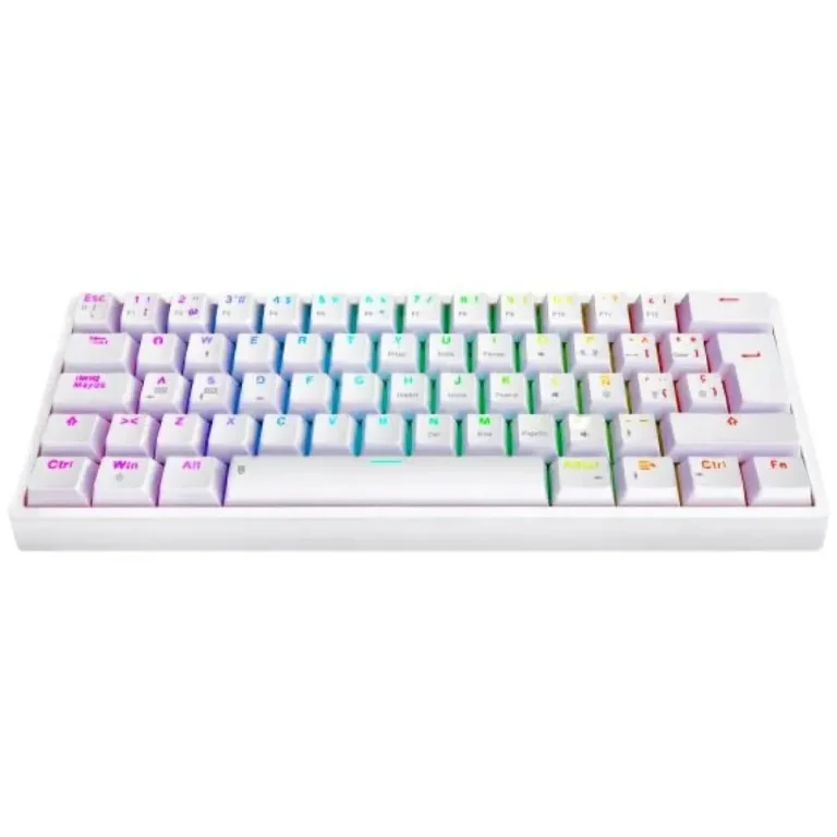 Teclado mecanico gaming blanco