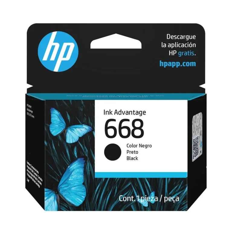 Cartucho hp 668 negro original
