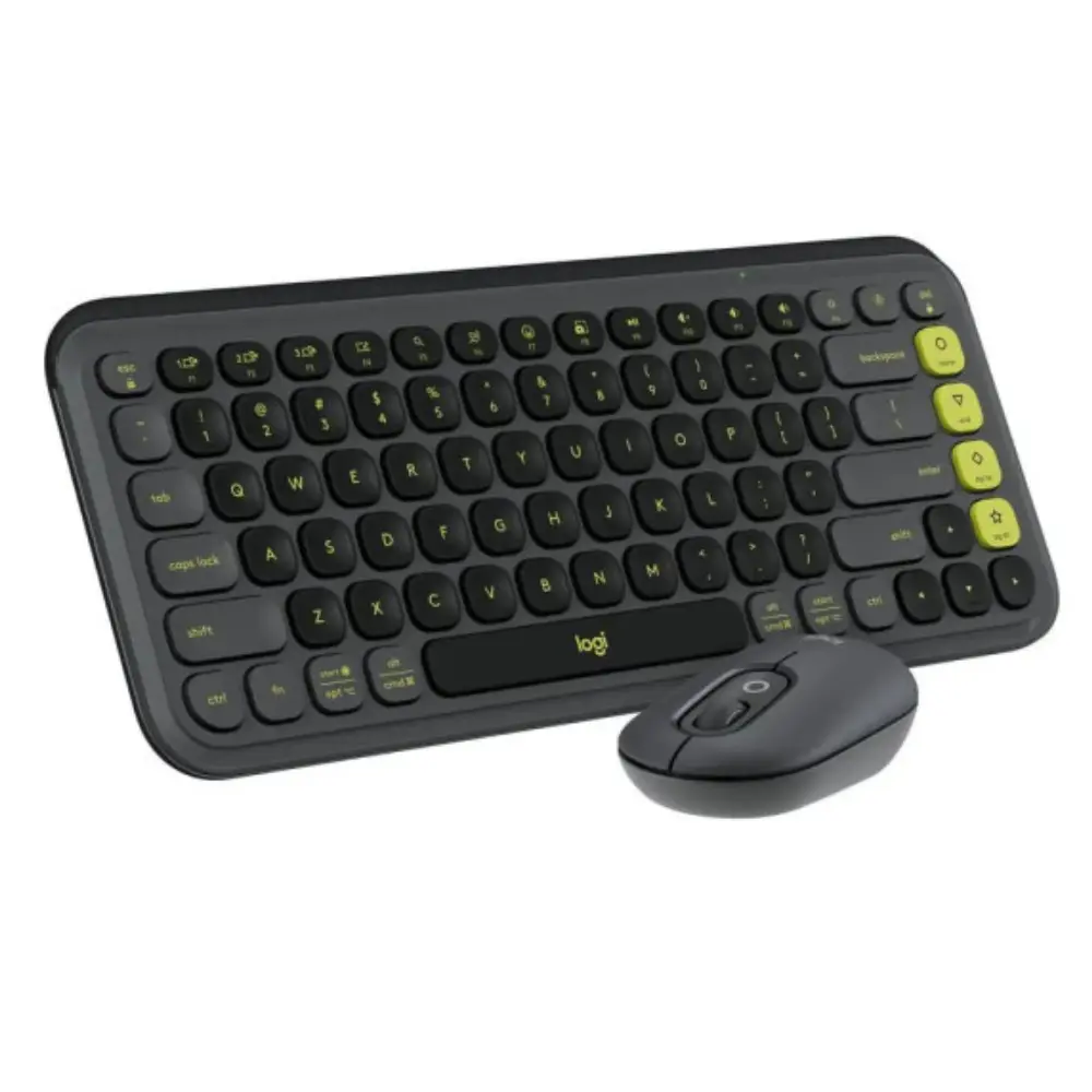 TECLADO Y MOUSE Logitech Pop Icon Combo Graphite – Esp 920-013052