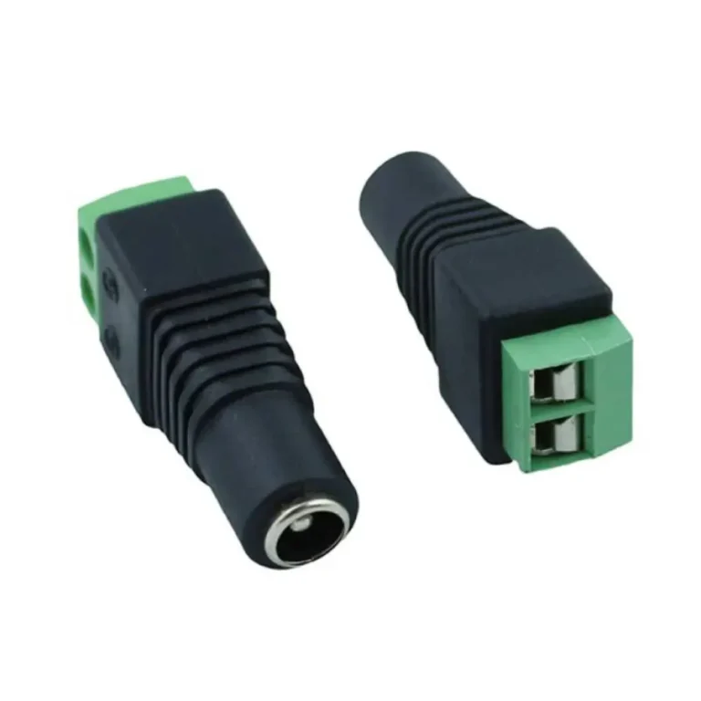 Conector dc hembra cctv