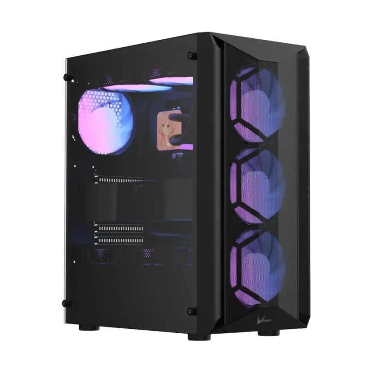 Case gamer con ventiladores