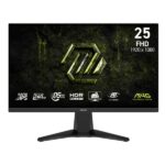 MONITOR GAMING MSI 25 PULG MAG 255F X24 PLANA 1920X1080 FULL HD 240 HZ RAPID IPS AMD FREESYNC PREMIUM HDMI / DISPLAYPORT 9S6-3BC91M-001 NEGRO